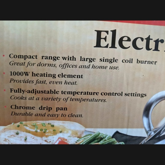 New Single Burner Electric Range by Aroma NIB 1000 W Heating Element - Picture 4 of 4